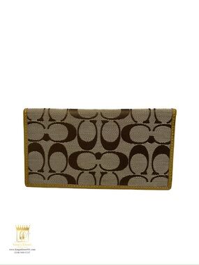 Coach checkbook wallet